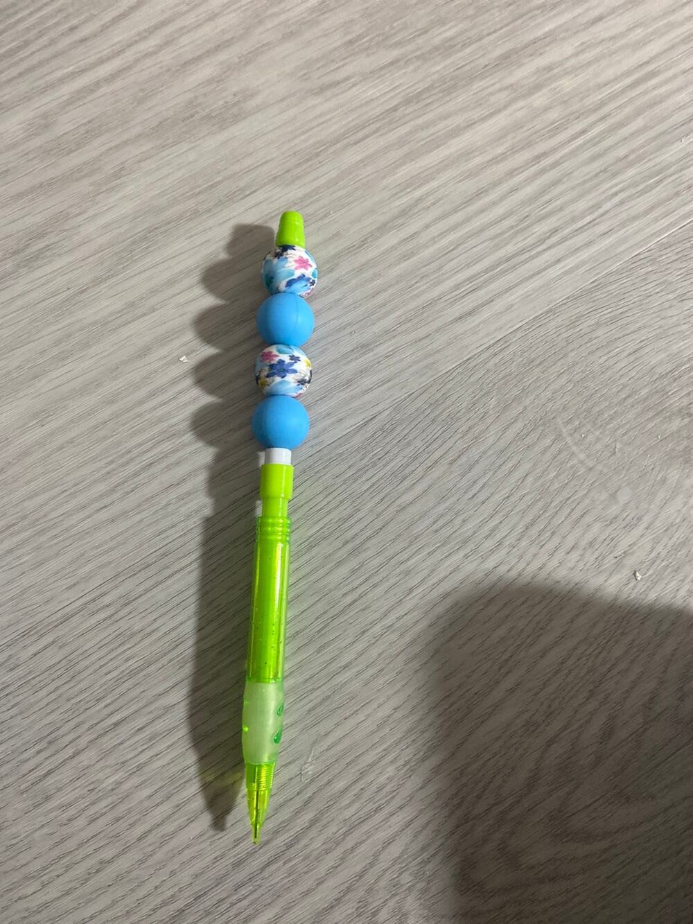 Floral beaded pencil